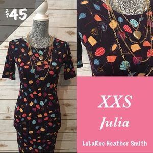 LuLaRoe Julia dress size XXS, NWT